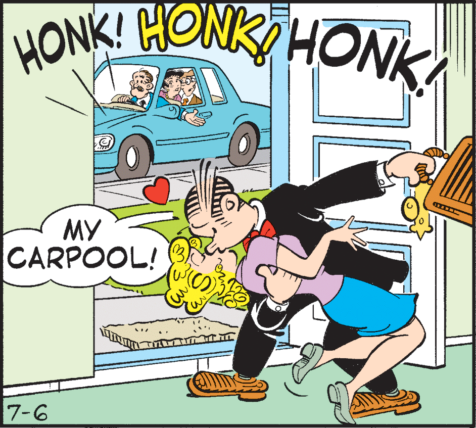 Vehicle door OCR: HONK! HONK/ HONKA MY CARPOOL! 3) 7-6 HONK! HONK/ HONKA MY CARPOOL! 3) 7-6