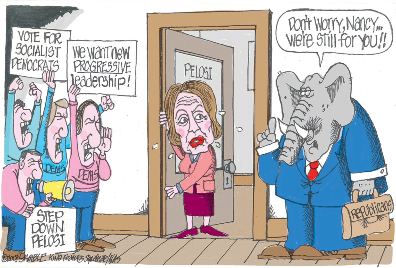 Line OCR: Don't WoryNancym Were STill for you! VOTE FOR 5OCIALIST WewanTOew DEMOCRATS PROGRESSIVE Jeadership! PELOSI PENS STEP DOWN PELOSI REPublicans Don't WoryNancym Were STill for you! VOTE FOR 5OCIALIST WewanTOew DEMOCRATS PROGRESSIVE Jeadership! PELOSI PENS STEP DOWN PELOSI REPublicans