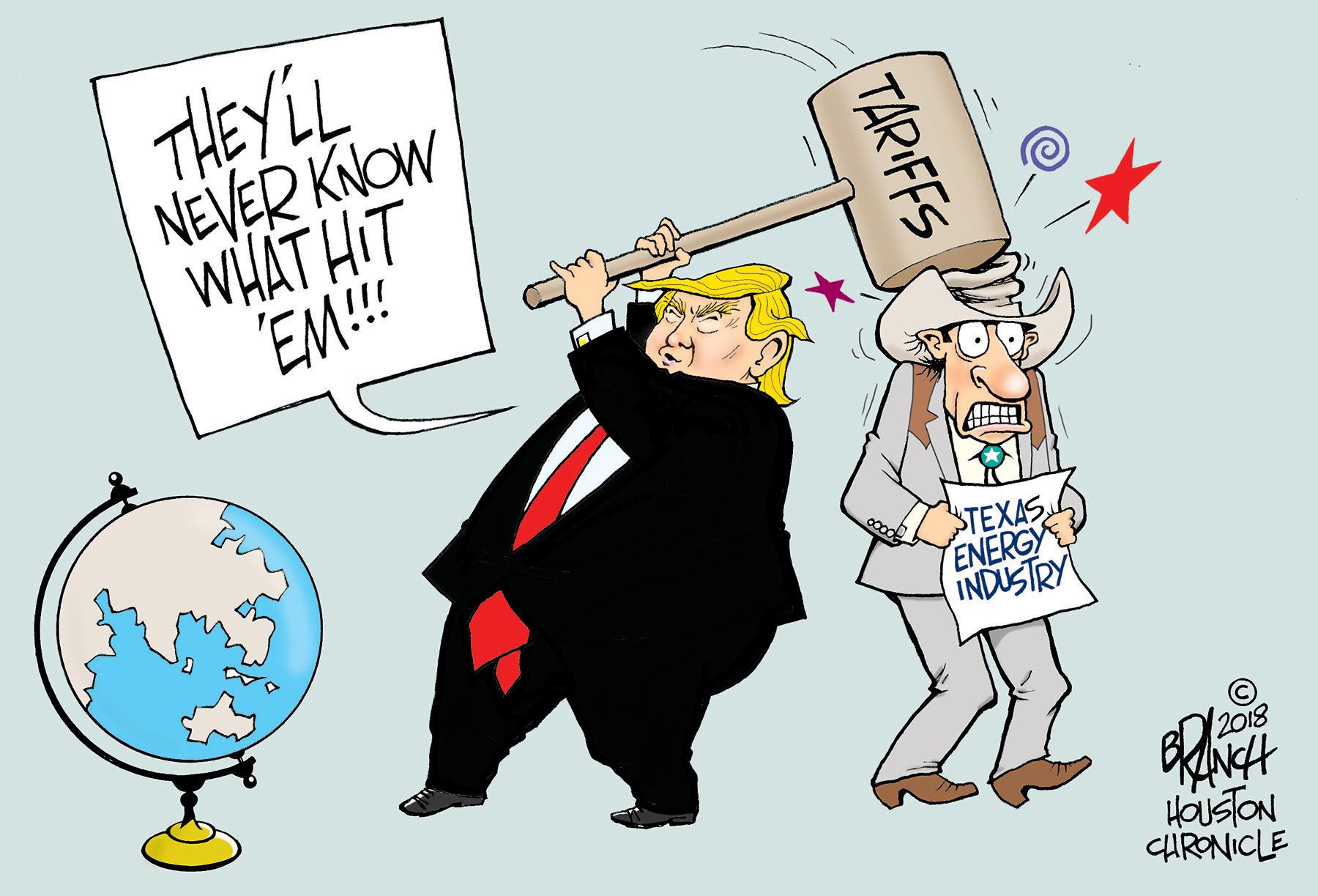 Drawing OCR: THEYLL NEVER KNOW WHAT HIT EM! STEXAS ENERGY INDUSTRY 2018 HOUSTON CHRONICLE (TARIFFS THEYLL NEVER KNOW WHAT HIT EM! STEXAS ENERGY INDUSTRY 2018 HOUSTON CHRONICLE (TARIFFS