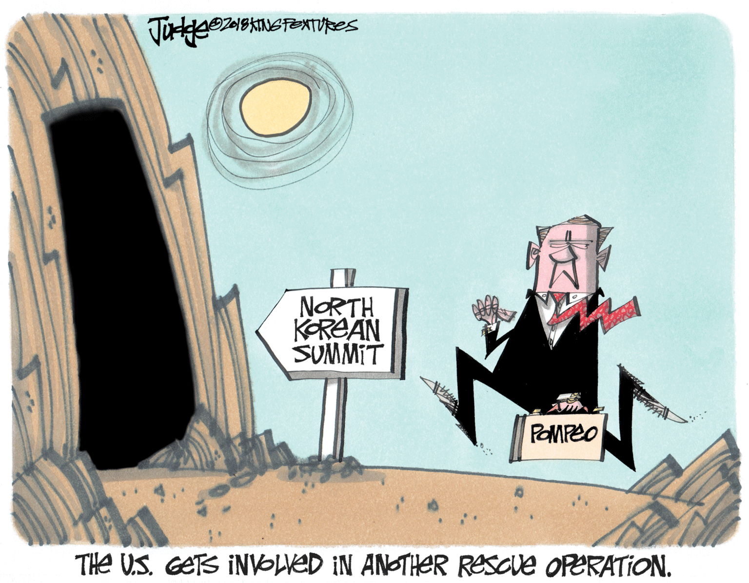 Drawing OCR: NORTH KOREAN SUMMIT POMPEO THe US. GETS INVOLVED IN AN-THER RESOve OPERATION. NORTH KOREAN SUMMIT POMPEO THe US. GETS INVOLVED IN AN-THER RESOve OPERATION.