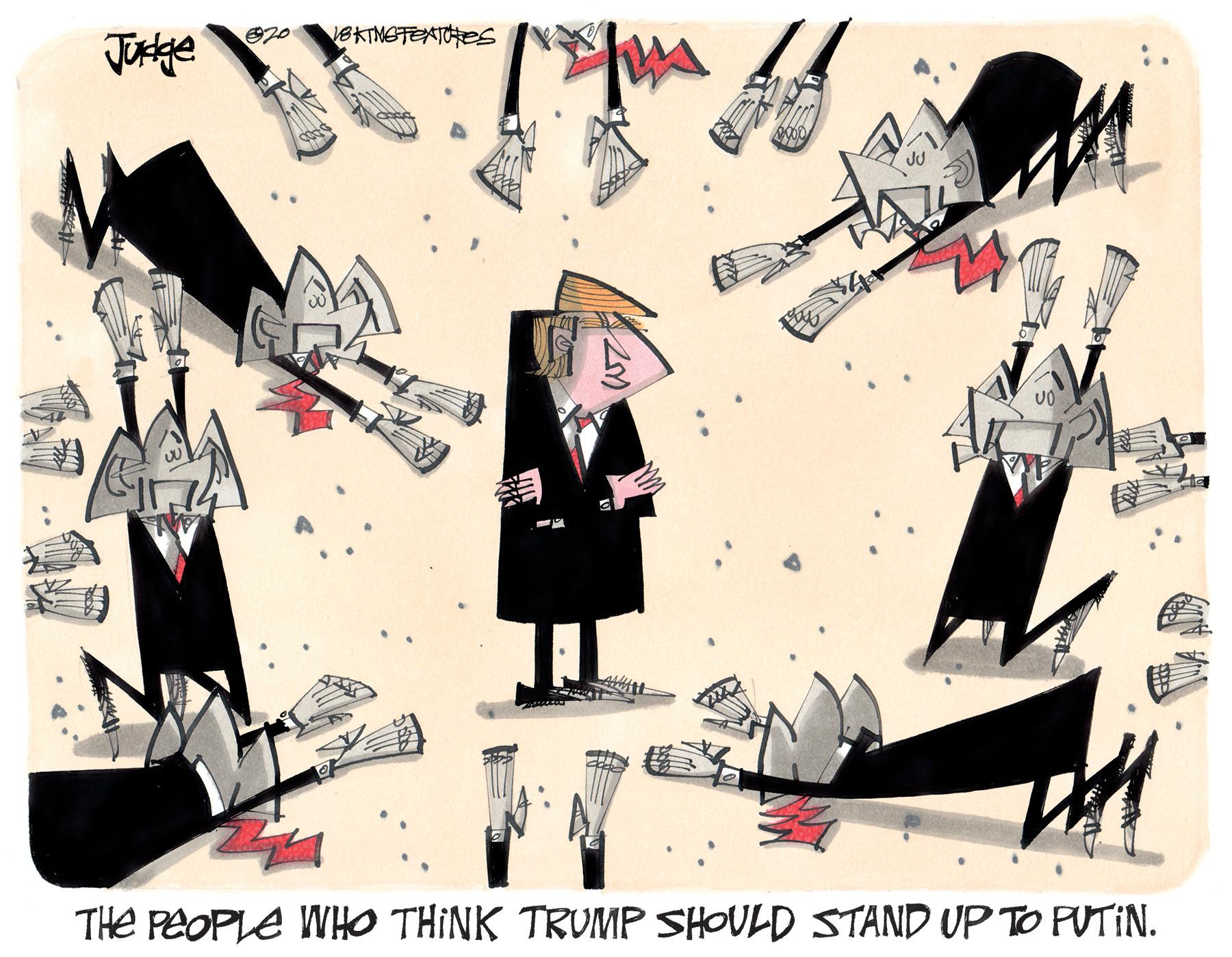 Event OCR: 8KTNETEATORES UO THE PEOPLE WHO THINK TRUMP SHOULD STAND UP TO PUTIN. 8KTNETEATORES UO THE PEOPLE WHO THINK TRUMP SHOULD STAND UP TO PUTIN.