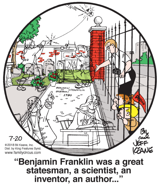 Human settlement OCR: BENJAMIN DEBURAH/ SFRANKLIN PAILLY 1790 BIL JEFF CEANE 7-20 ©2018 Bil KeaneInc. Dist. by King Features Synd. www.familycircus.com "Benjamin Franklin was a great statesmanan inventoran author...' ?? BENJAMIN DEBURAH/ SFRANKLIN PAILLY 1790 BIL JEFF CEANE 7-20 ©2018 Bil KeaneInc. Dist. by King Features Synd. www.familycircus.com "Benjamin Franklin was a great statesmana scientistan inventoran author...' ??