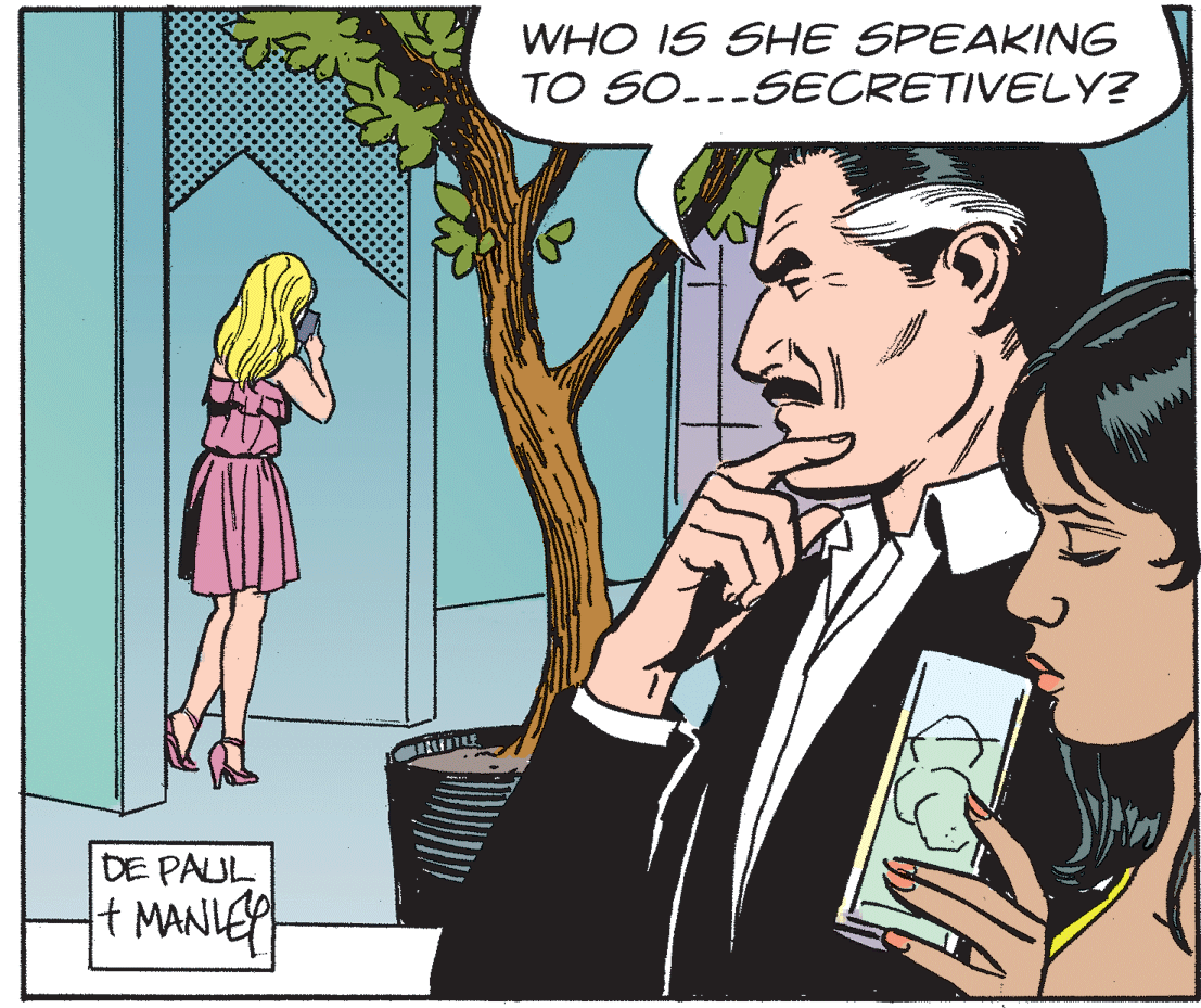 Art OCR: WHO IS SHE SPEAKING TO SO..-SECRETIVELY? DE PAUL t MANIEA WHO IS SHE SPEAKING TO SO..-SECRETIVELY? DE PAUL t MANIEA