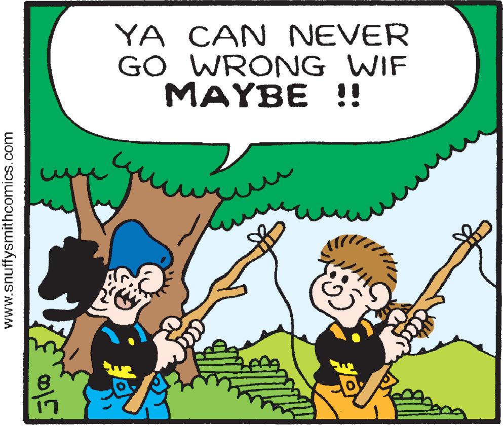 Gesture OCR: YA CAN NEVER GO WRONG WIF MAYBE !! www.snuffysmithcomics.com YA CAN NEVER GO WRONG WIF MAYBE !! www.snuffysmithcomics.com