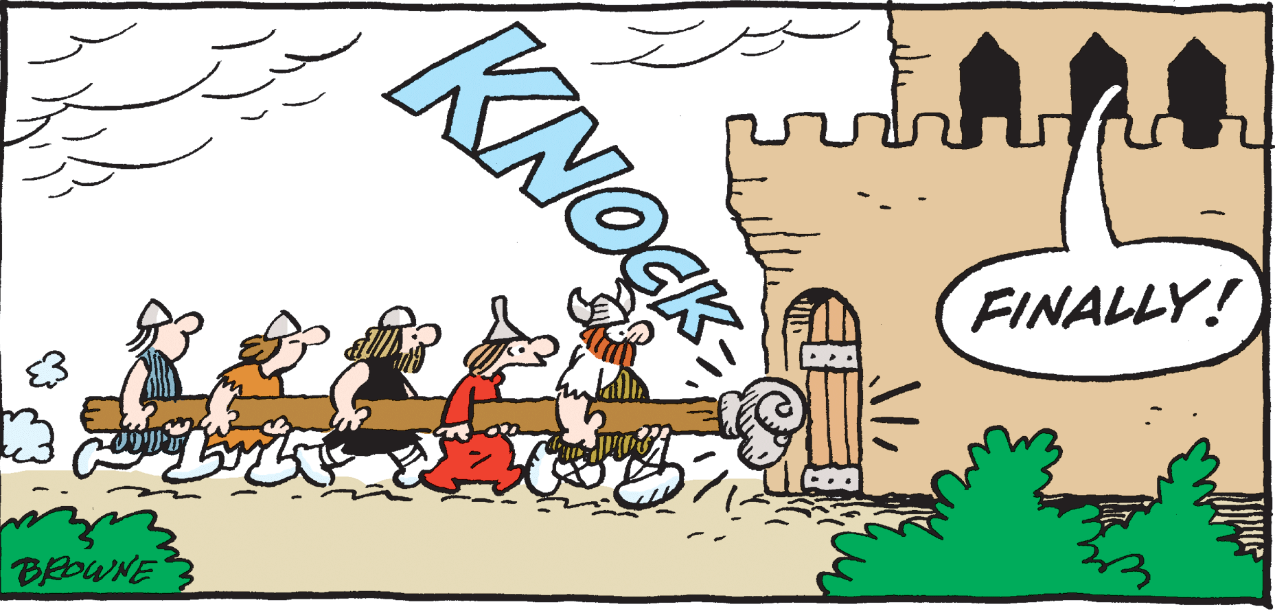 Clip art OCR: FINALLY! BROWNE KNOGK FINALLY! BROWNE KNOGK