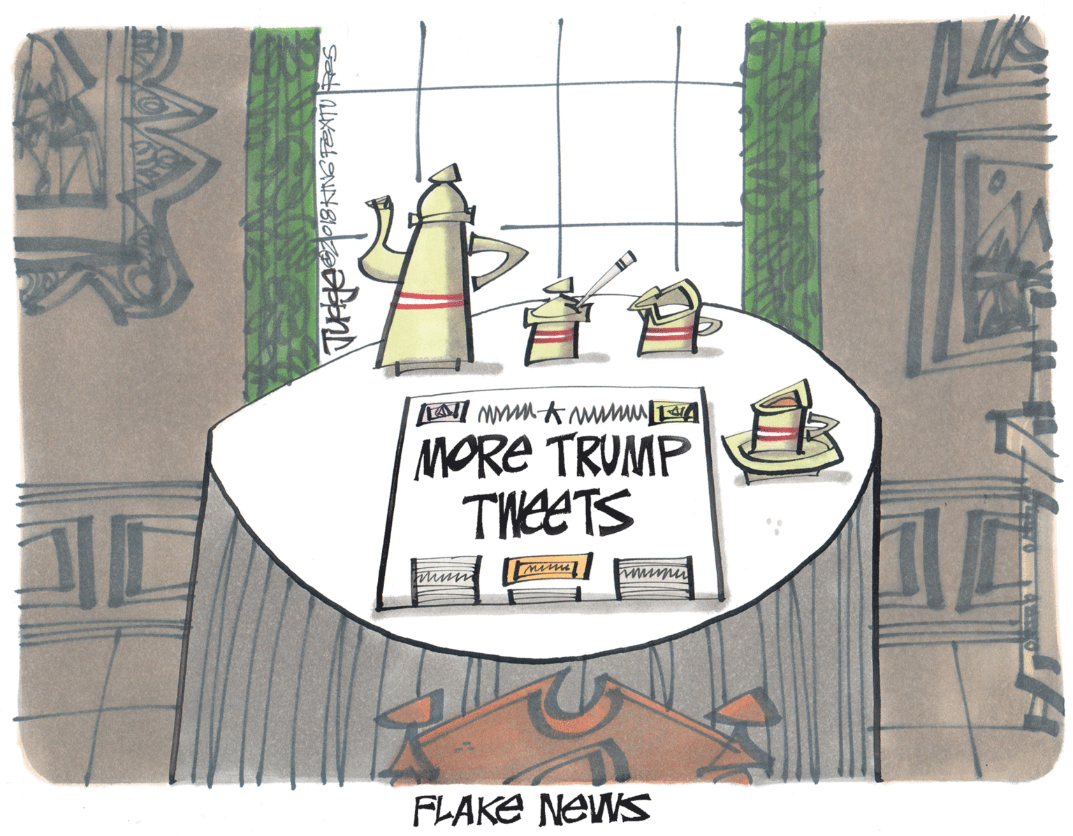 Graphics OCR: MORE TRUMP TWEETS meme wwm FLAKE NEWS MORE TRUMP TWEETS meme wwm FLAKE NEWS