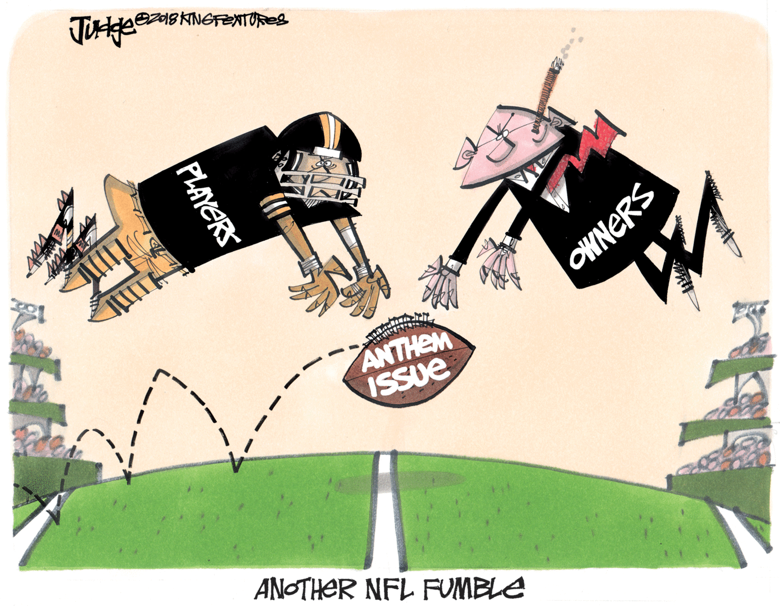 Logo OCR: eZ01B KINGFENTURES OWNERS ANTHEM ISSUE ANOTHER NFL FUMBLE PLAYERS eZ01B KINGFENTURES OWNERS ANTHEM ISSUE ANOTHER NFL FUMBLE PLAYERS