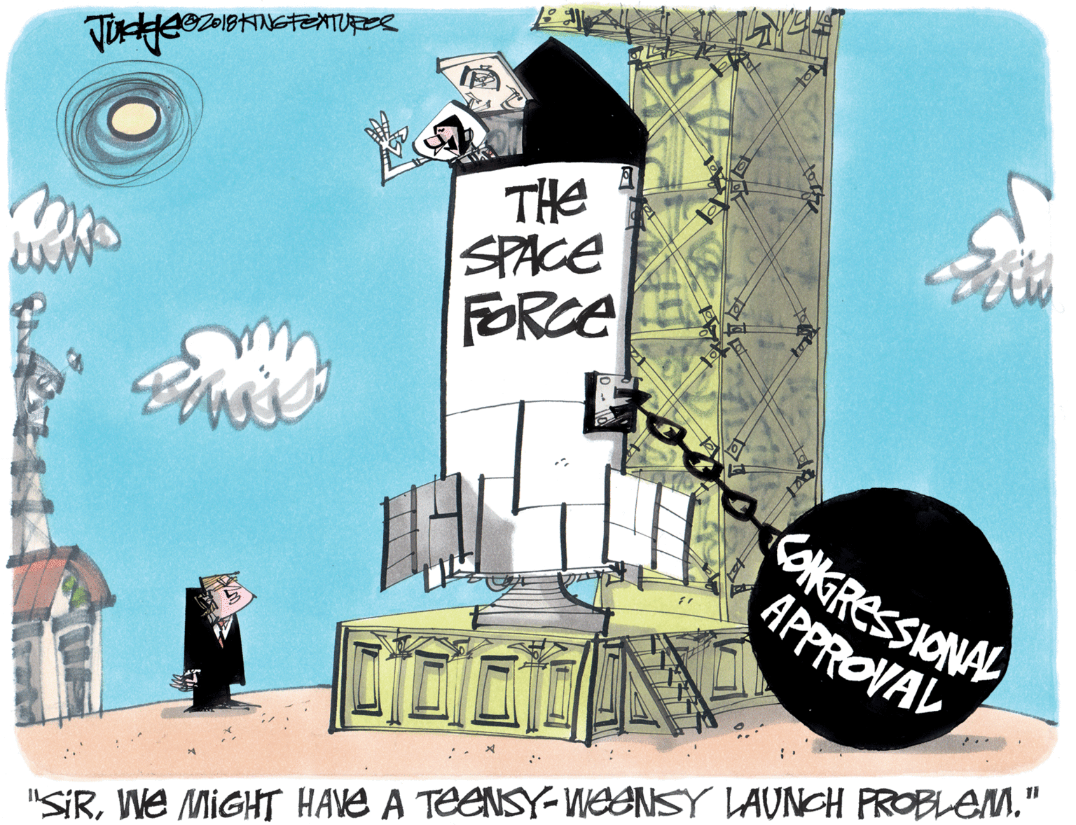 Handwriting OCR: THE SPACE FORCE KAKGRESSIONAL APPROVAL "SIRWE MIGHT HAVE A TEENSY-WEONSY LAUNCH PROBLEM." THE SPACE FORCE KAKGRESSIONAL APPROVAL "SIRWE MIGHT HAVE A TEENSY-WEONSY LAUNCH PROBLEM."