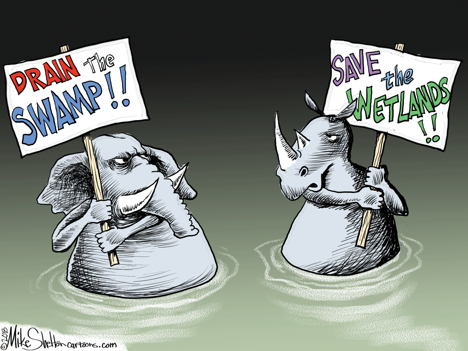 Fictional character OCR: DRAN The SWAMP!! SINE the WETLANDS lettoncartoons.com DRAN The SWAMP!! SINE the WETLANDS lettoncartoons.com