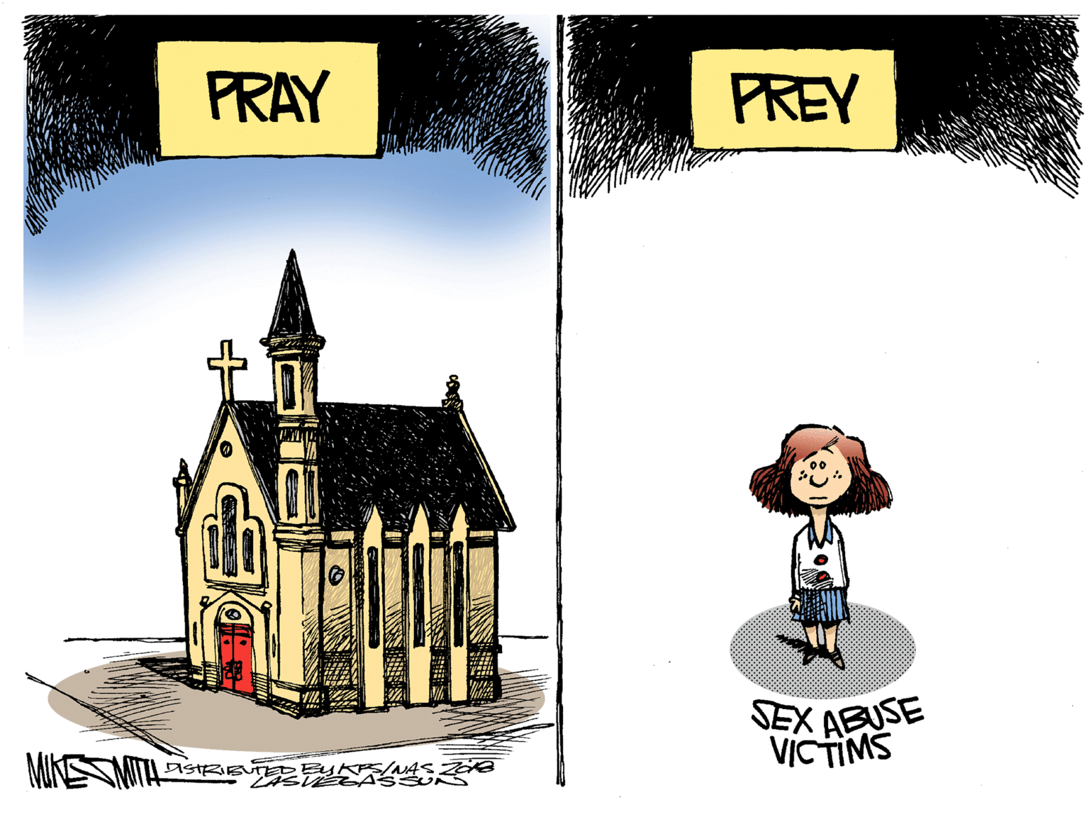 Illustration OCR: PRAY PREY SEX ABUSE vic TIMS AISTRB EYKES/AS E ASU PRAY PREY SEX ABUSE vic TIMS AISTRB EYKES/AS E ASU