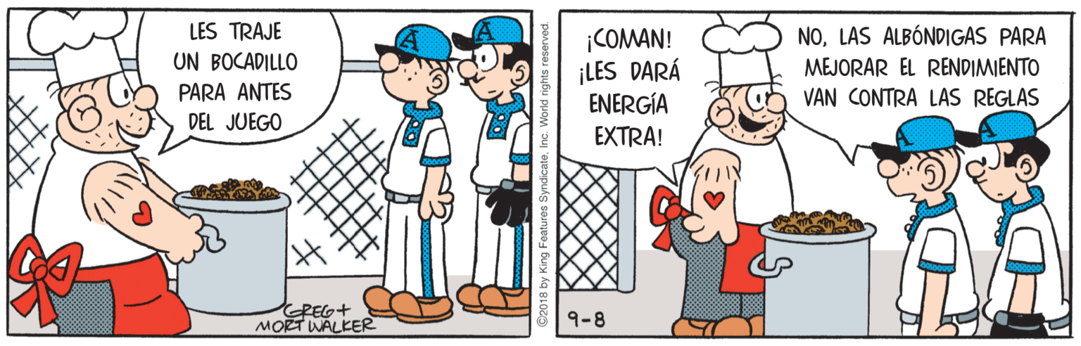 Gesture OCR: LES TRAJE NOLAS ALBÓNDIGAS PARA COMAN! ¡LES DARÁ ENERGÍA EXTRA! UN BOCADILLO MEJORAR EL RENDIMIENTO PARA ANTES DEL JUEGO VAN CONTRA LAS REGLAS GREG+ MORT WALKER 9-8 LES TRAJE NOLAS ALBÓNDIGAS PARA COMAN! ¡LES DARÁ ENERGÍA EXTRA! UN BOCADILLO MEJORAR EL RENDIMIENTO PARA ANTES DEL JUEGO VAN CONTRA LAS REGLAS GREG+ MORT WALKER 9-8