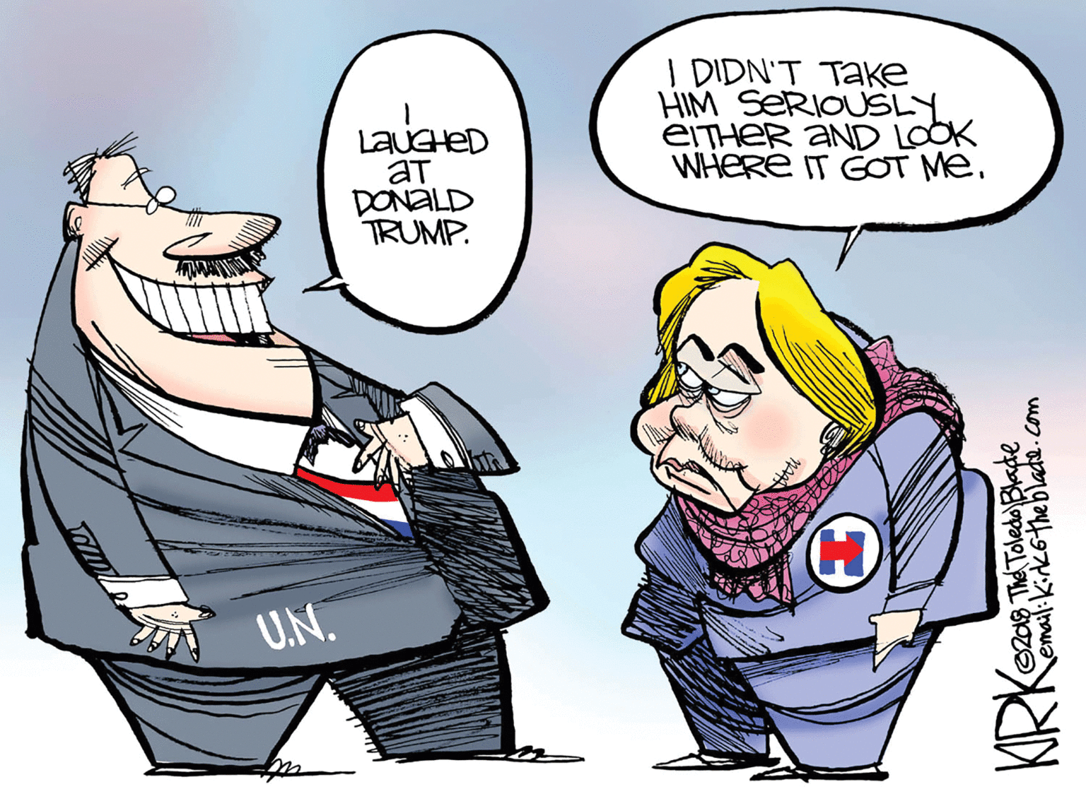 Gesture OCR: LAUGHED aT DONALD TRUMP. I DIDN'T TAKe HIM SERIOUSLY EITHER AND LOOK WHERE IT GOT Me. (H) U.N. 208 The Toledo Blade LAUGHED aT DONALD TRUMP. I DIDN'T TAKe HIM SERIOUSLY EITHER AND LOOK WHERE IT GOT Me. (H) U.N. 208 The Toledo Blade