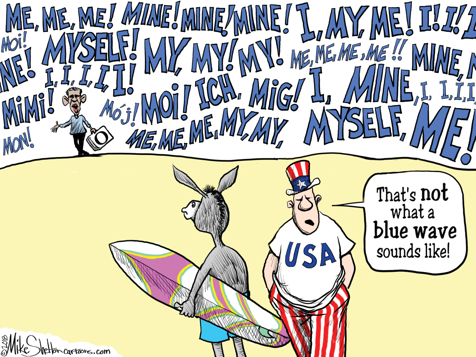 Art OCR: NE! MIMI? Moi! ME. MEME! MINE MINE/MINE!L MY ME ILZ MYSELE MY MYMY! MENE MEE MIME MON! hy A ME ME MEMYMY MYSELEME A That's not what a blue wave sounds like! USA toncartoons.com NE! MIMI? Moi! ME. MEME! MINE MINE/MINE!L MY ME ILZ MYSELE MY MYMY! MENE MEE MIME MON! hy A ME ME MEMYMY MYSELEME A That's not what a blue wave sounds like! USA toncartoons.com