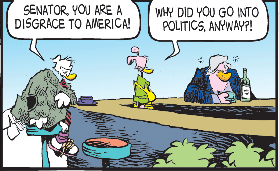 Rectangle OCR: SENATORYOU ARE A DISGRACE TO AMERICA! WHY DID YOU GO INTO POLITICSANYWAY?! SENATORYOU ARE A DISGRACE TO AMERICA! WHY DID YOU GO INTO POLITICS