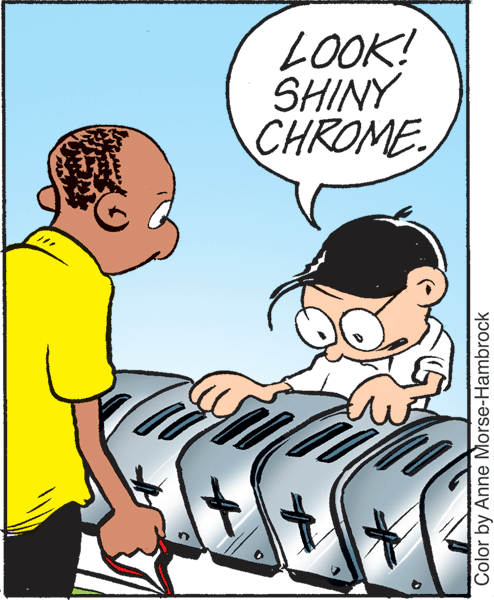 Interaction OCR: LOOK! SHINY CHROME. Color by Anne Morse-Hambrock LOOK! SHINY CHROME. Color by Anne Morse-Hambrock