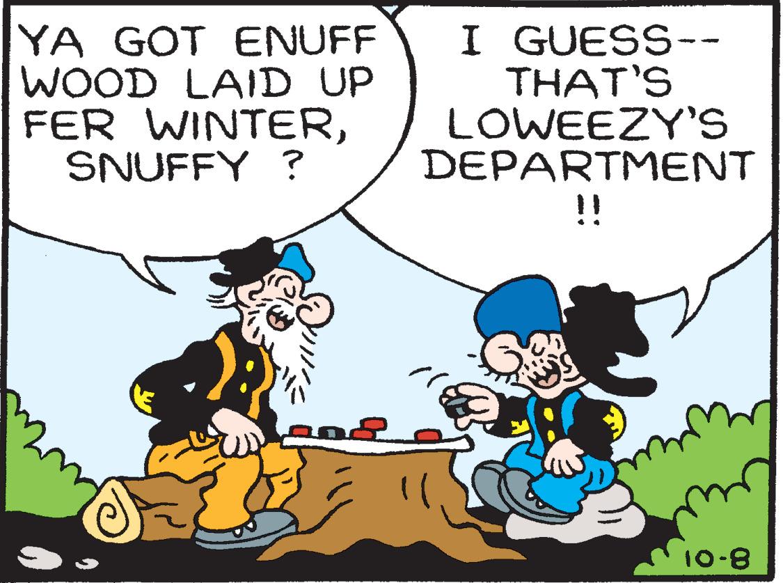 Gesture OCR: YA GOT ENUFF WOOD LAID UP FER WINTERSNUFFY ? I GUESS-- THAT'S LOWEEZY'S DEPARTMENT !! 10-8 YA GOT ENUFF WOOD LAID UP FER WINTERSNUFFY ? I GUESS-- THAT'S LOWEEZY'S DEPARTMENT !! 10-8