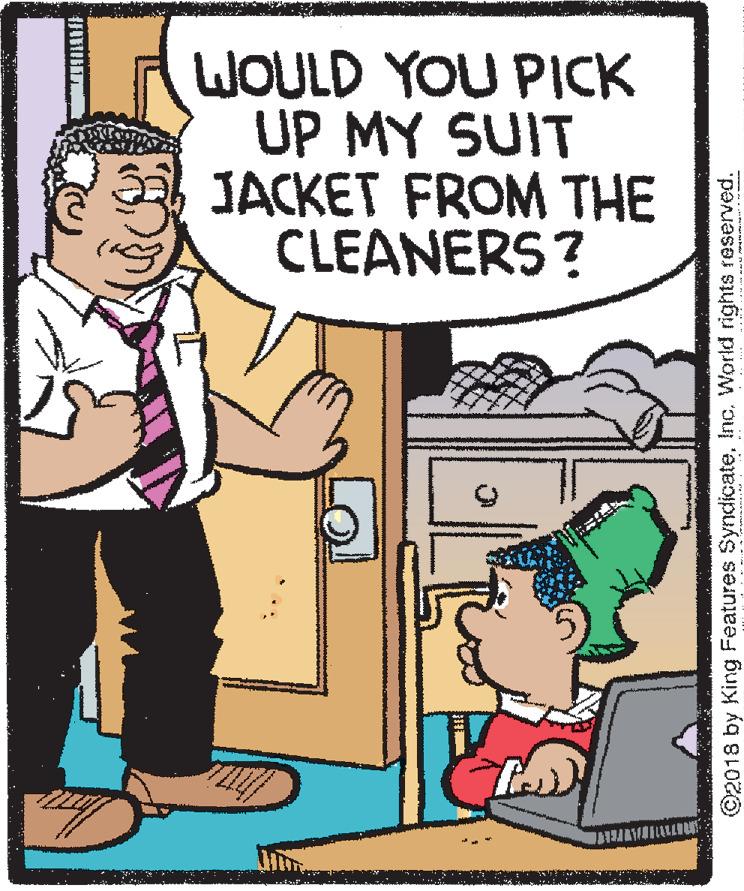 Parallel OCR: WOULD YOU PICK UP MY SUIT JACKET FROM THE CLEANERS? ©2018 by King Features SyndicateInc. World rights reserved. WOULD YOU PICK UP MY SUIT JACKET FROM THE CLEANERS? ©2018 by King Features SyndicateInc. World rights reserved.