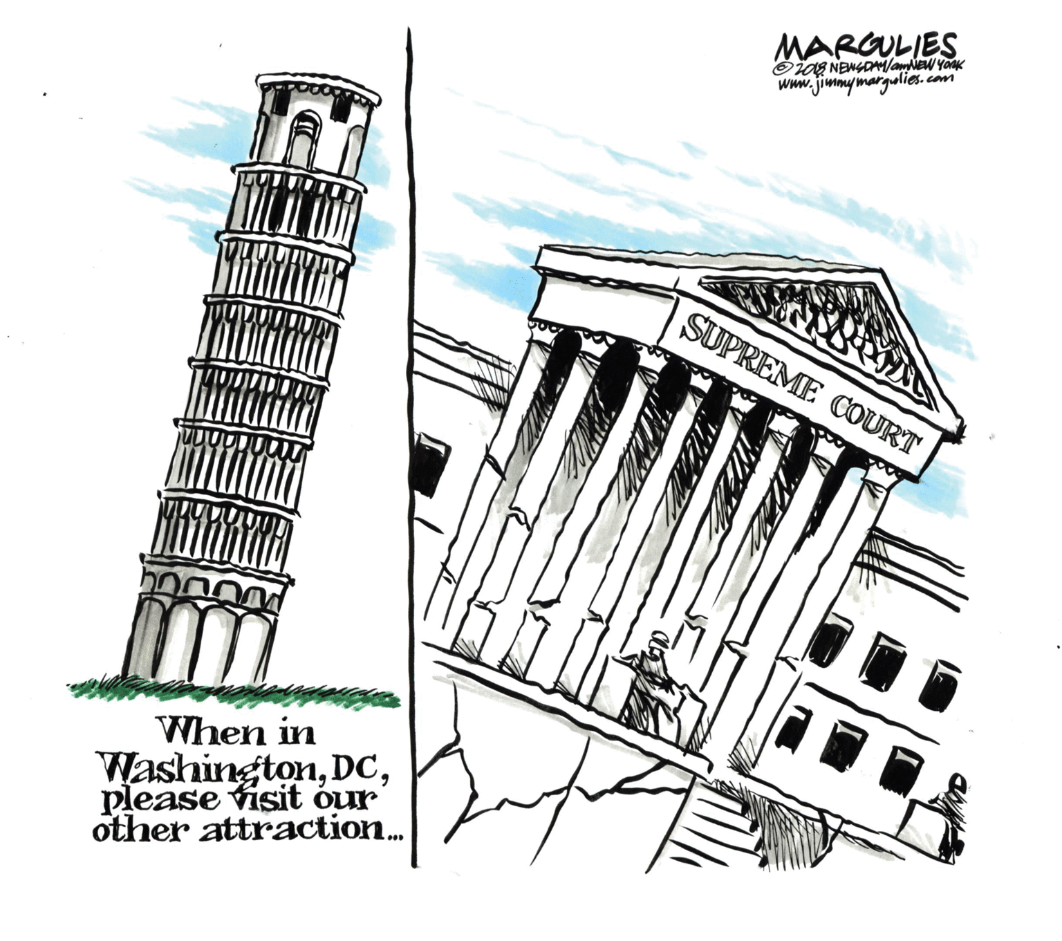 Drawing OCR: MARGULIES www.jimmymargalies. com SUPREME COURT When in Washingtonplease visit our other attraction. MARGULIES www.jimmymargalies. com SUPREME COURT When in Washingtonplease visit our other attraction.