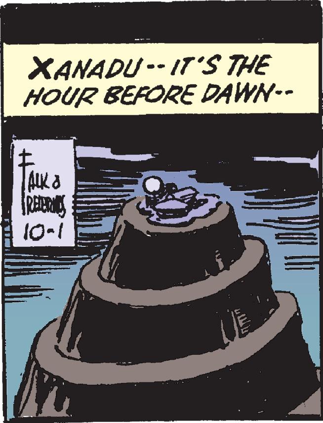 Dessert OCR: XANADU -- IT'S THE HOUR BEFORE DAWN-- ALK a 10-1 XANADU -- IT'S THE HOUR BEFORE DAWN-- ALK a 10-1