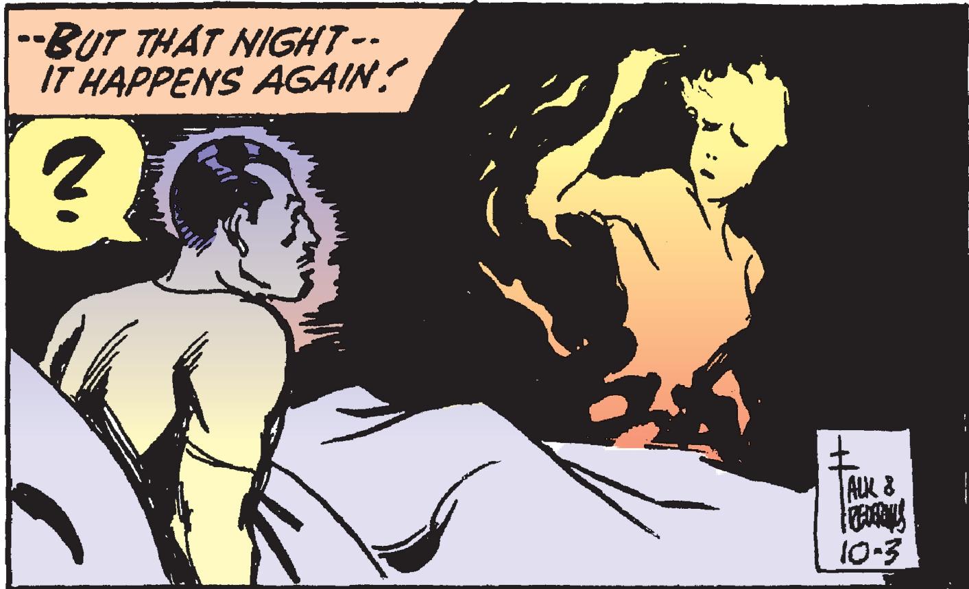 Drawing OCR: -BUT THAT NIGHT-- IT HAPPENS ÁGAIN! ? AUX & 10-3 -BUT THAT NIGHT-- IT HAPPENS ÁGAIN! ? AUX & 10-3