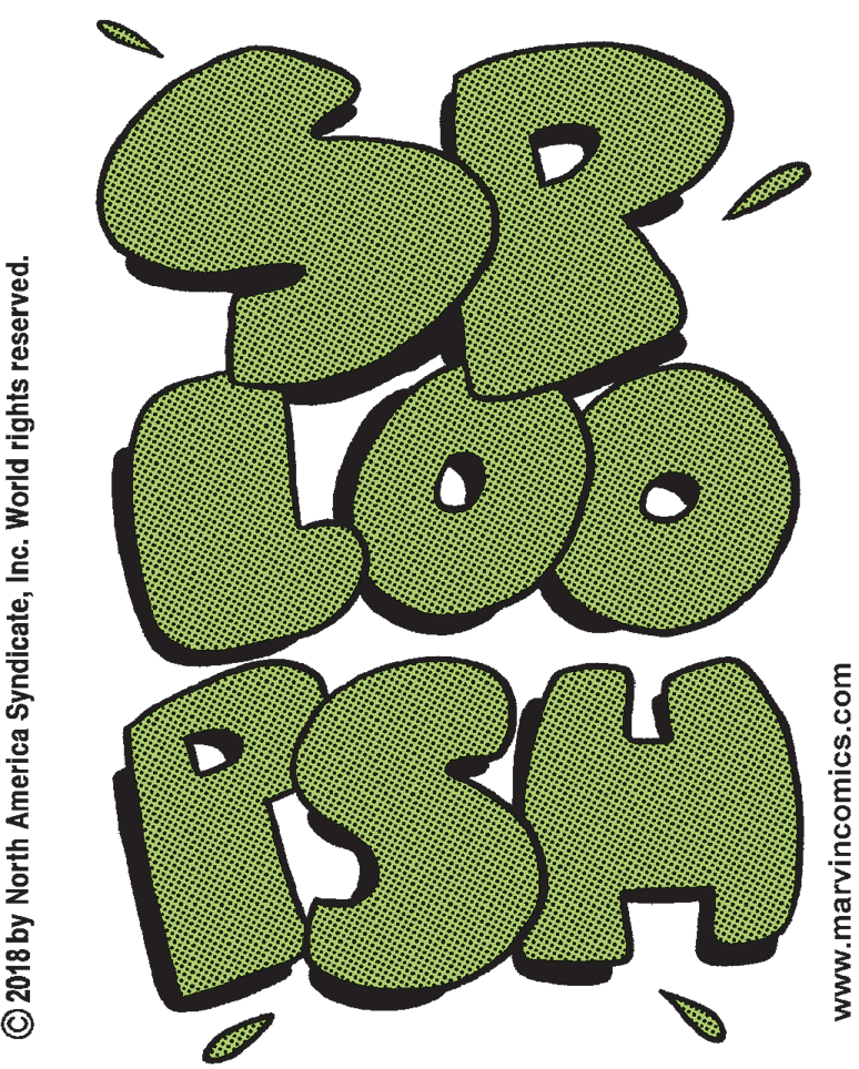 Graphics OCR: © 2018 by North America SyndicateInc. World rights reserved. www.marvincomics.com © 2018 by North America SyndicateInc. World rights reserved. www.marvincomics.com