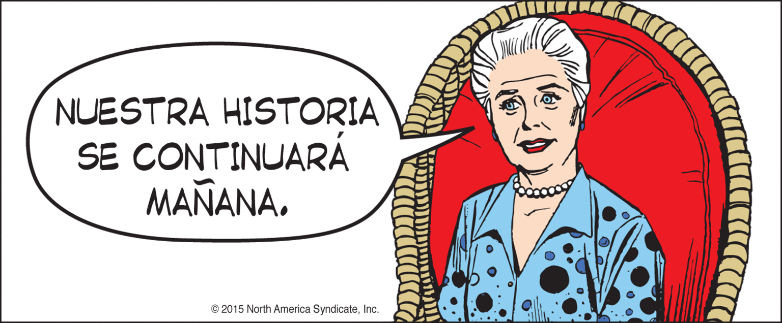 Gesture OCR: NUESTRA HISTORIA SE CONTINUARÁ MAÑANAInc. NUESTRA HISTORIA SE CONTINUARÁ MAÑANA© 2015 North America Syndicate