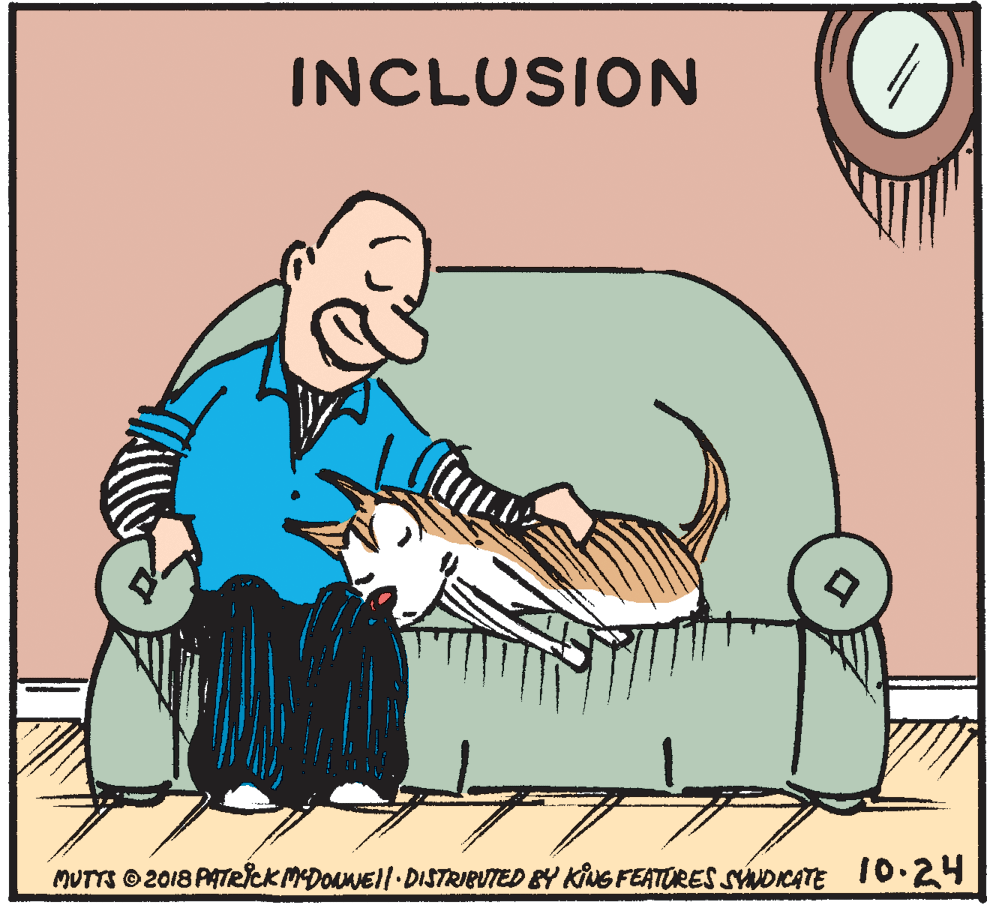 Art OCR: INCLUSION MUTTS 2018 PATRICK MEDoanEll DISTRIBUTED BY KING FEATURES SYNDICATE 10.24 INCLUSION MUTTS 2018 PATRICK MEDoanEll DISTRIBUTED BY KING FEATURES SYNDICATE 10.24
