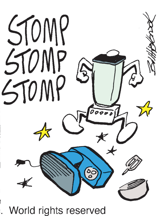 Baggage OCR: STOMP STOMP STOMP . World rights reserved STOMP STOMP STOMP . World rights reserved