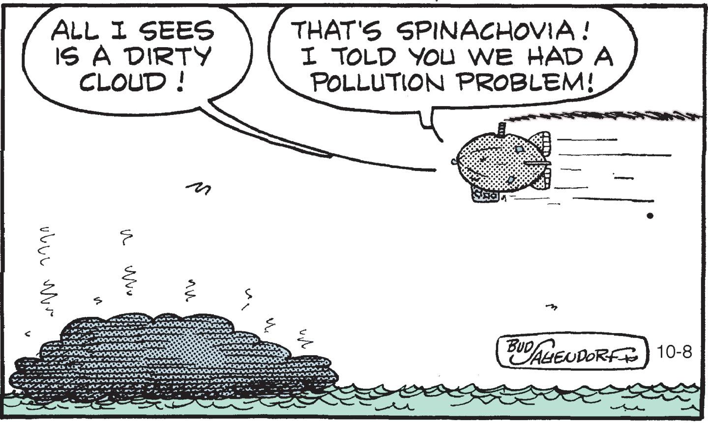 Handwriting OCR: ALL I SEES IS A DIRTY CLOUD ! THAT'S SPINACHOVIA ! I TOLD YOU WE HAD A POLLUTION PROBLEM! BDALEUDORFE 10-8 v??? ALL I SEES IS A DIRTY CLOUD ! THAT'S SPINACHOVIA ! I TOLD YOU WE HAD A POLLUTION PROBLEM! BDALEUDORFE 10-8 v ?? ?