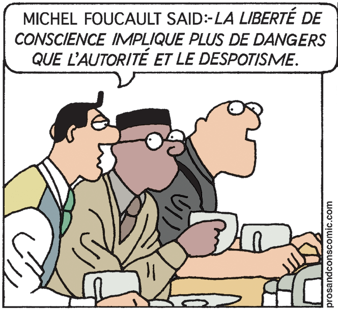 Rectangle OCR: MICHEL FOUCAULT SAID:-LA LIBERTÉ DE CONSCIENCE IMPLIQUE PLUS DE DANGERS QUE L'AUTORITÉ ET LE DESPOTISME. prosandconscomic.com MICHEL FOUCAULT SAID:-LA LIBERTÉ DE CONSCIENCE IMPLIQUE PLUS DE DANGERS QUE L'AUTORITÉ ET LE DESPOTISME. prosandconscomic.com