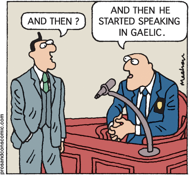 Parallel OCR: AND THEN HE STARTED SPEAKING IN GAELIC. AND THEN ? prosandconscomic.com Meshan AND THEN HE STARTED SPEAKING IN GAELIC. AND THEN ? prosandconscomic.com Meshan