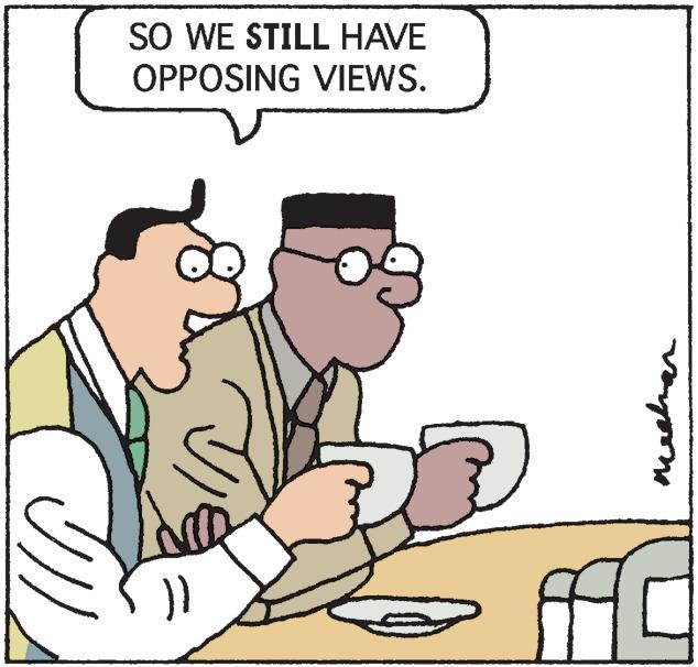Serveware OCR: SO WE STILL HAVE OPPOSING VIEWS. SO WE STILL HAVE OPPOSING VIEWS.