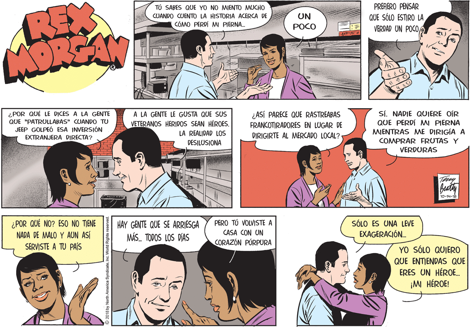 Human OCR: REX AN TÚ SABES QUE YO NO MIENTO MUCHO CUANDO CUENTO LA HISTORIA ACERCA DE CÓMO PERDÍ MI PIERNA. PRERERO PENSAR QUE SÓLO ESTIRO LA VERDAD UN POCO UN POCO ¿ASÍ PARECE QUE RASTREABAS FRANCOTIRADORES EN LUGAR DE DIRIGIRTE AL MERCADO LOCAL? Sí. NADIE QUIERE OIR QUE PERDÍ MI PIERNA MIENTRAS ME DIRIGÍA A COMPRAR FRUTAS Y VERDURAS ¿POR QUÉ LE DICES A LA GENTE A LA GENTE LE GUSTA QUE SUS QUE "PATRULLABAS" CUANDO TU VETERANOS HERIDOS SEAN HÉROES. LA REALIDAD LOS JEEP GOLPEÓ ESA INVERSIÓN EXTRANJERA DIRECTA? DESILUSIONA 10-14-18 ¿ POR QUÉ NO? ES0 NO TIENE NADA DE MALO Y AUN ASÍ PERO TÚ VOLVISTE A SÓLO ES UNA LEVE EXAGERACIÓN. HAY GENTE QUE SE ARRIESGA CASA CON UN MÁS. TODOS LOS DÍAS CORAZÓN PÚRPURA SERVISTE A TU PAÍS YO SÓLO QUIERO QUE ENTIENDAS QUE ERES UN HÉROE. ¡MI HÉROE! REX AN TÚ SABES QUE YO NO MIENTO MUCHO CUANDO CUENTO LA HISTORIA ACERCA DE CÓMO PERDÍ MI PIERNA. PRERERO PENSAR QUE SÓLO ESTIRO LA VERDAD UN POCO UN POCO ¿ASÍ PARECE QUE RASTREABAS FRANCOTIRADORES EN LUGAR DE DIRIGIRTE AL MERCADO LOCAL? Sí. NADIE QUIERE OIR QUE PERDÍ MI PIERNA MIENTRAS ME DIRIGÍA A COMPRAR FRUTAS Y VERDURAS ¿POR QUÉ LE DICES A LA GENTE A LA GENTE LE GUSTA QUE SUS QUE "PATRULLABAS" CUANDO TU VETERANOS HERIDOS SEAN HÉROES. LA REALIDAD LOS JEEP GOLPEÓ ESA INVERSIÓN EXTRANJERA DIRECTA? DESILUSIONA 10-14-18 ¿ POR QUÉ NO? ES0 NO TIENE NADA DE MALO Y AUN ASÍ PERO TÚ VOLVISTE A SÓLO ES UNA LEVE EXAGERACIÓN. HAY GENTE QUE SE ARRIESGA CASA CON UN MÁS. TODOS LOS DÍAS CORAZÓN PÚRPURA SERVISTE A TU PAÍS YO SÓLO QUIERO QUE ENTIENDAS QUE ERES UN HÉROE. ¡MI HÉROE!