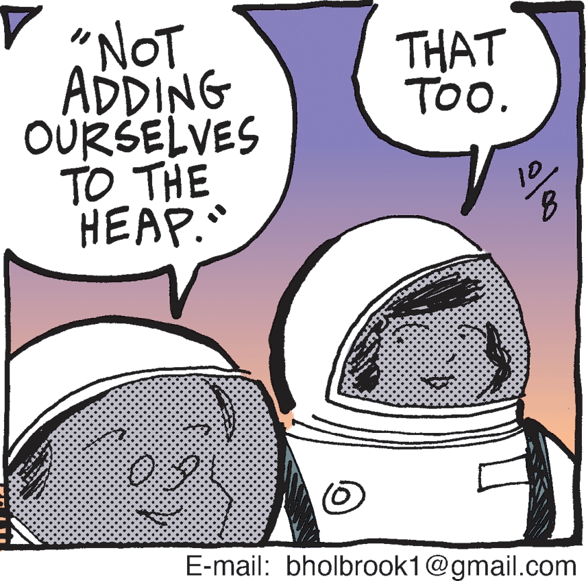 Drawing OCR: "NOT ADDING OURŠELVES TO THE HEAP." THAT TOo. 10 E-mail: bholbrook1@gmail.com "NOT ADDING OURŠELVES TO THE HEAP." THAT TOo. 10 E-mail: bholbrook1@gmail.com