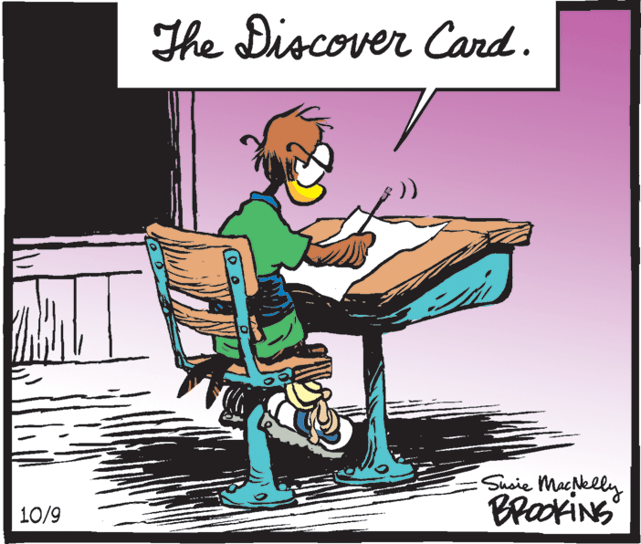 Drawing OCR: The Discover Card. Suaie Machlelly BrookiNG 10/9 The Discover Card. Suaie Machlelly BrookiNG 10/9