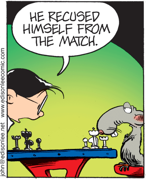 Fiction OCR: HE RECUSED HIMSELF FROM THE MATCH. john@edisonlee.net www.edisonleecomic.com HE RECUSED HIMSELF FROM THE MATCH. john@edisonlee.net www.edisonleecomic.com