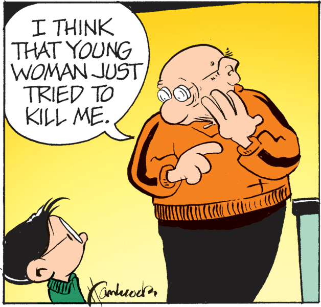 Mammal OCR: I THINK THAT YOUNG WOMAN JUST TRIED TO KILL ME. I THINK THAT YOUNG WOMAN JUST TRIED TO KILL ME.