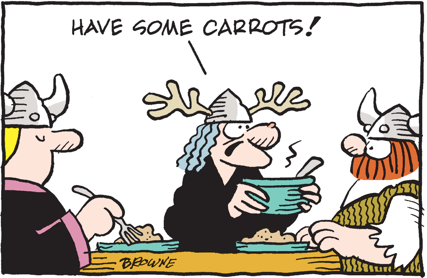 Fictional character OCR: HAVE SOME CARROTS! BROWNE my HAVE SOME CARROTS! BROWNE my