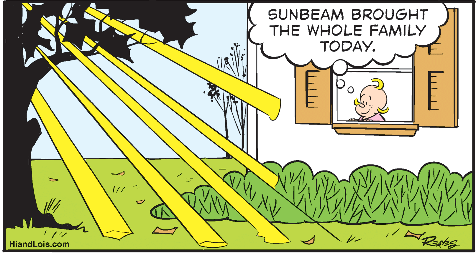Art OCR: SUNBEAM BROUGHT THE WHOLE FAMILY TODAY. HiandLois.com SUNBEAM BROUGHT THE WHOLE FAMILY TODAY. HiandLois.com