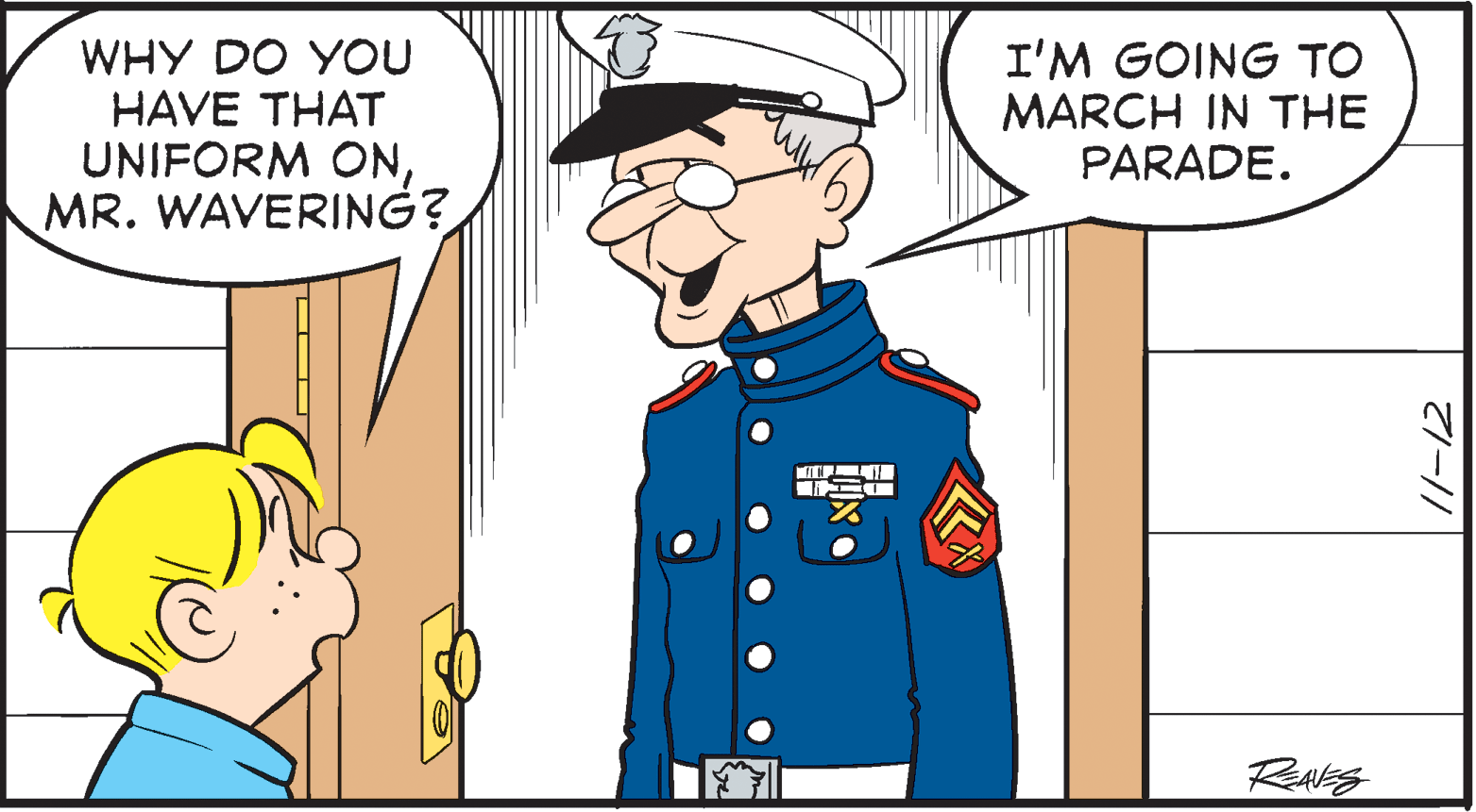 Interaction OCR: WHY DO YOU HAVE THAT I'M GOING TO MARCH IN THE PARADE. UNIFORM ONMR. WAVERING? WHY DO YOU HAVE THAT I'M GOING TO MARCH IN THE PARADE. UNIFORM ONMR. WAVERING?