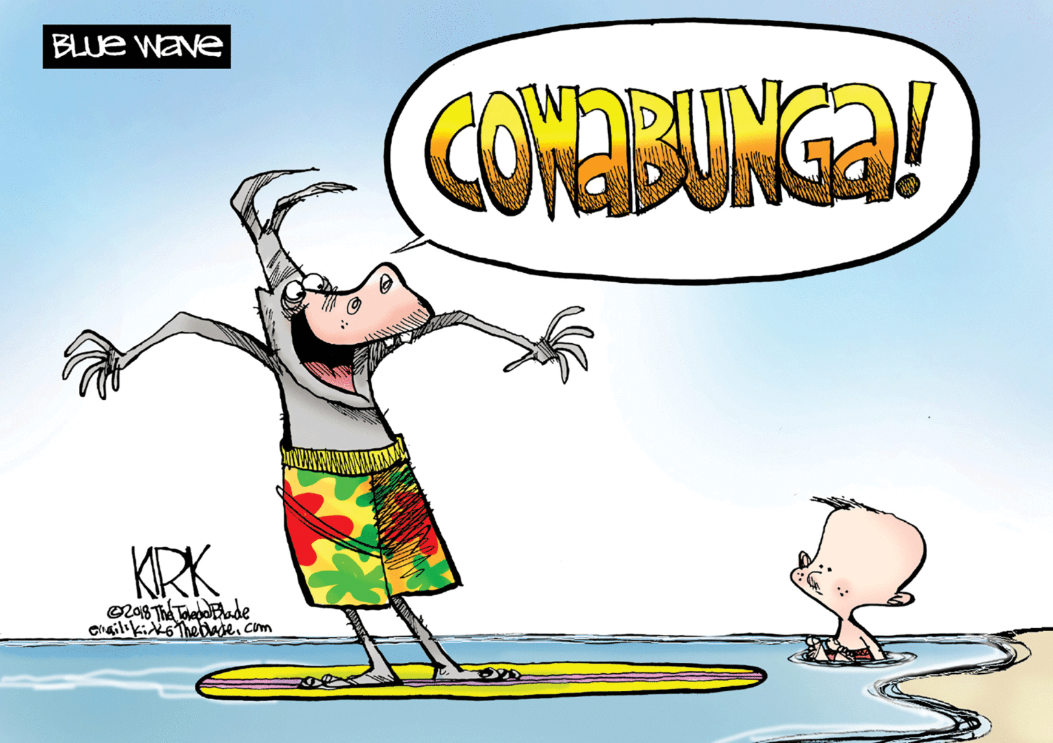 Humour OCR: BLUE Wave COMEBUNGA! KRK Chailikik6Thedade. com BLUE Wave COMEBUNGA! KRK Chailikik6Thedade. com