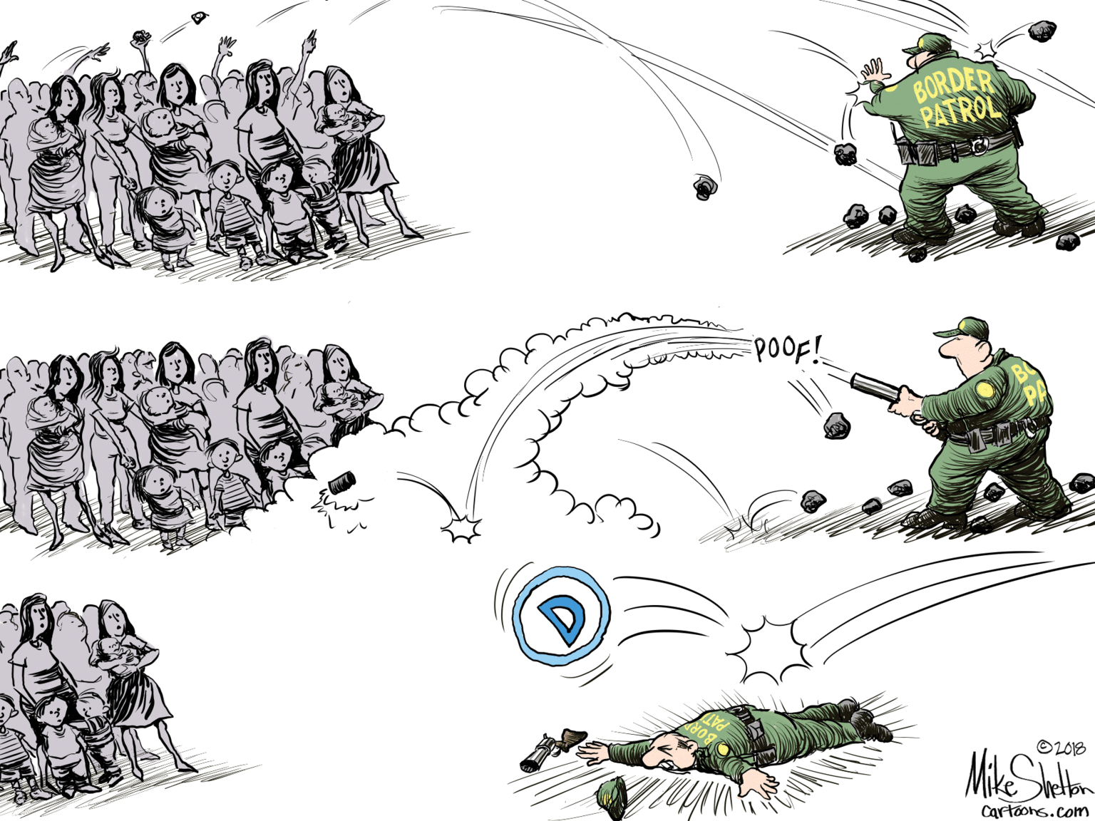 Art OCR: BORDER PATROL OL018 ton Cartoons.com BORDER PATROL OL018 ton Cartoons.com