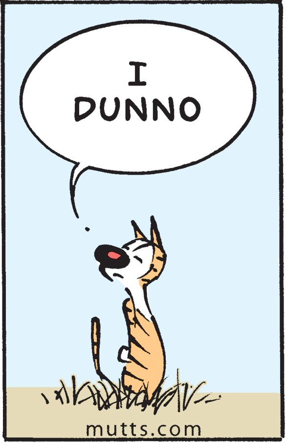 Illustration OCR: DUNNO mutts.com DUNNO mutts.com