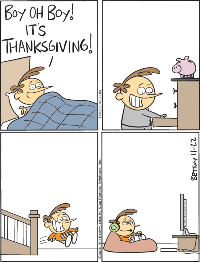 Drawing OCR: Boy OH Boy! IT'S THANKSGIVING! BETTWY II-22 Boy OH Boy! IT'S THANKSGIVING! BETTWY II-22