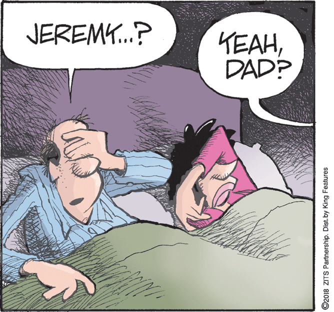 Line OCR: JEREMY.? KEAHDAD? ©2018 ZITS Partnership. Dist.by King Features JEREMY.? KEAHDAD? ©2018 ZITS Partnership. Dist.by King Features