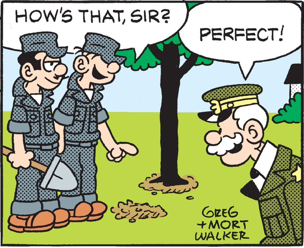Mammal OCR: HOW'S THATSIR? PERFECT! GREG + MORT WALKER HOW'S THATSIR? PERFECT! GREG + MORT WALKER