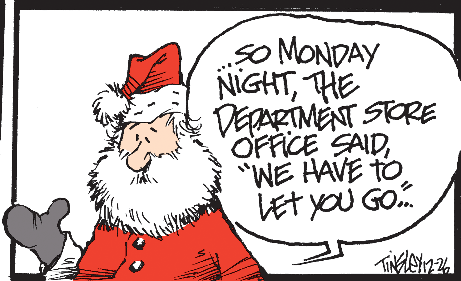 Drawing OCR: sO MONDAY NIGHTTHE DEPARTMENT STORE OFFICE SAID"WE HAVE TO LEt yOU GO. sO MONDAY NIGHTTHE DEPARTMENT STORE OFFICE SAID"WE HAVE TO LEt yOU GO.
