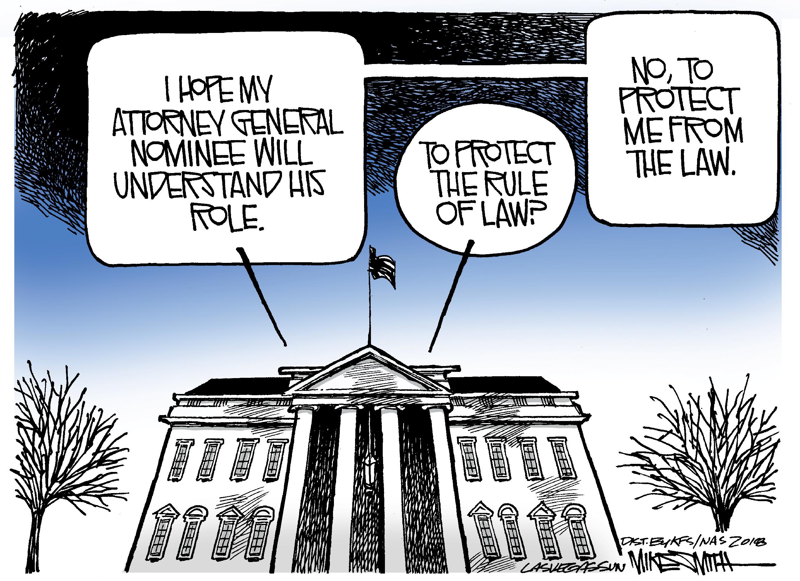 Terrestrial plant OCR: I HOPE MY ATTORNEY GENERAL NOMINEE WILL UNDERSTAND HIS ROLE. TO FROTECT THE RULE OF LAW? NOTO PROTECT MEFROM THE LAW. DSTEYKFS/NAS Z01B ? ? ? ? I HOPE MY ATTORNEY GENERAL NOMINEE WILL UNDERSTAND HIS ROLE. TO FROTECT THE RULE OF LAW? NOTO PROTECT MEFROM THE LAW. DSTEYKFS/NAS Z01B ? ? ? ?