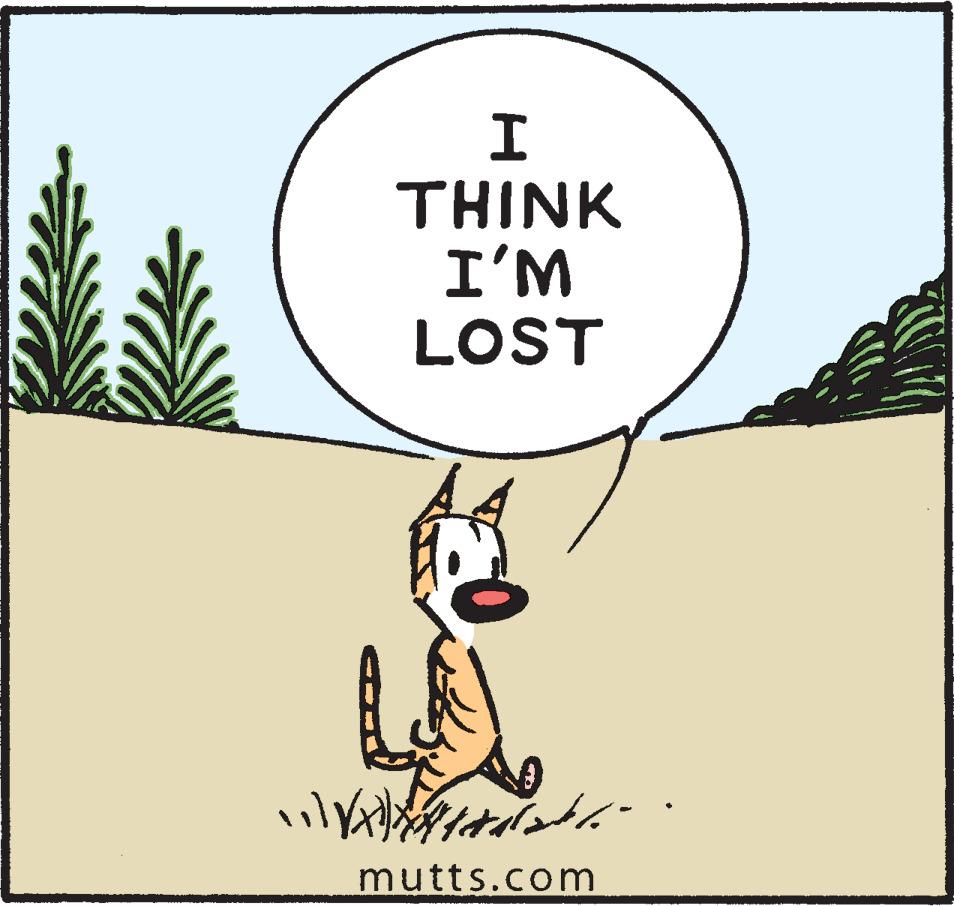 Tree OCR: THINK I'M LOST mutts.com THINK I'M LOST mutts.com