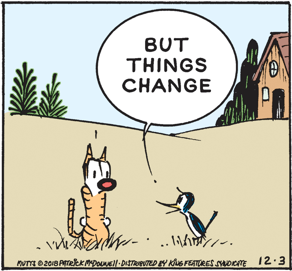 Houseplant OCR: BUT THINGS CHANGE MUTTS ©2018 PATRlck MEDOANEI.DISTRIBUTED BY KiNG FEATURES SYNDICATE 12:3 BUT THINGS CHANGE MUTTS ©2018 PATRlck MEDOANEI.DISTRIBUTED BY KiNG FEATURES SYNDICATE 12:3